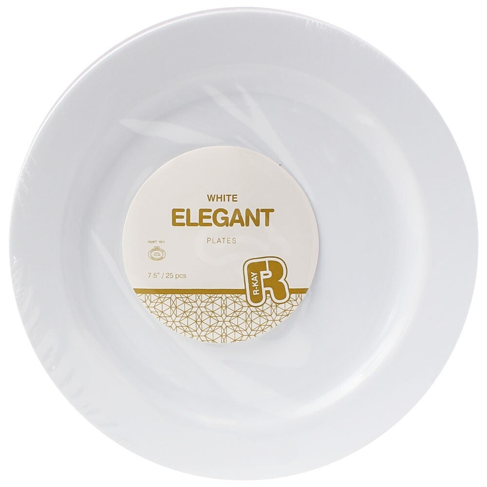 Set Above Elegant White Plate 7", 25 Ct