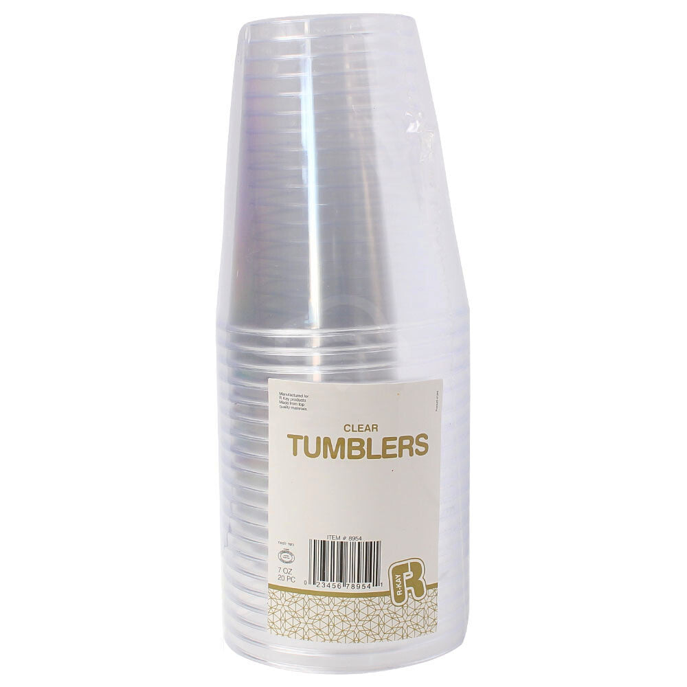 Set Above Tumblers Clear 7 Oz, 20 Ct