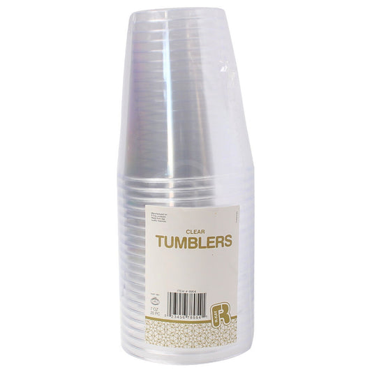 Set Above Tumblers Clear 7 Oz, 20 Ct