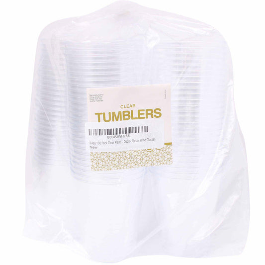 Set Above Tumblers Clear 7 Oz, 100 Ct