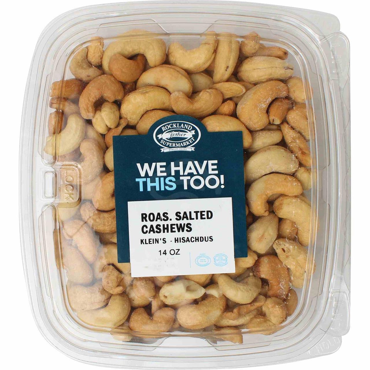 Kleins Roasted Salted Cashews, 14 Oz
