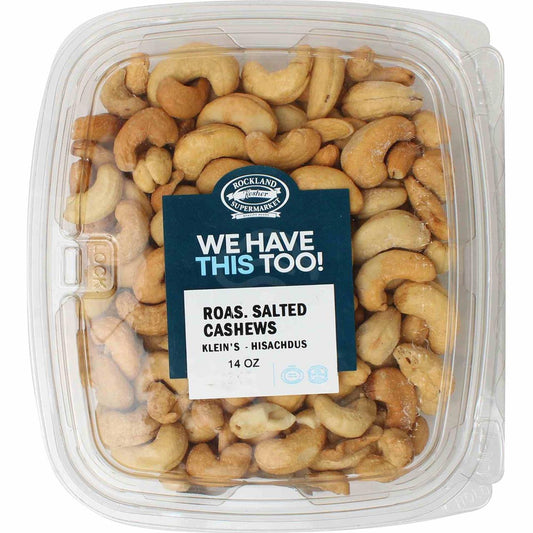 Kleins Roasted Salted Cashews, 14 Oz