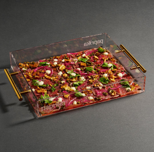 Carpaccio Beef Acrylic Platter 14X20