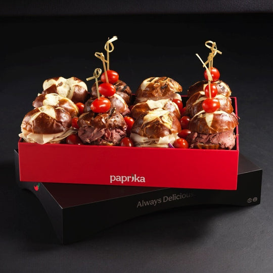 corporate beef sliders box
