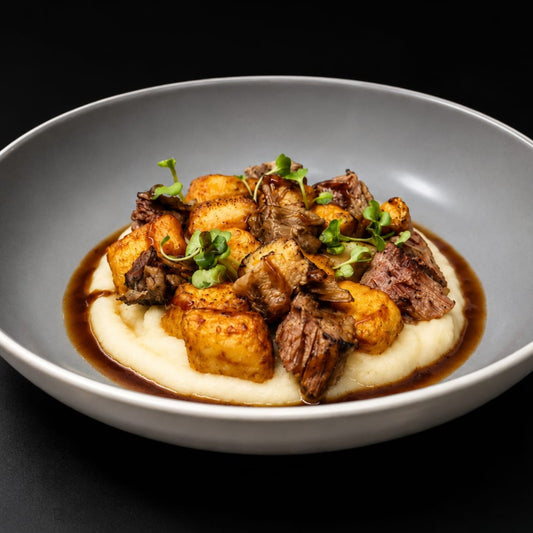 Homemade Beef Ragu Gnocchi Appetizer
