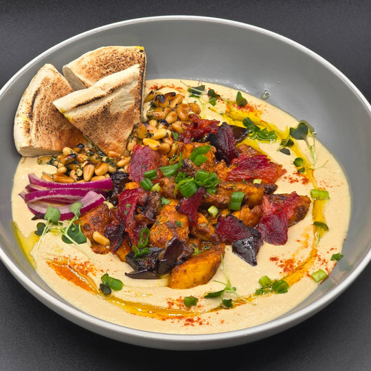 Ultimate Shwarma Hummus Appetizer