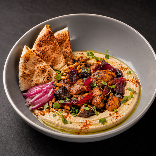 Ultimate Shwarma Hummus Appetizer