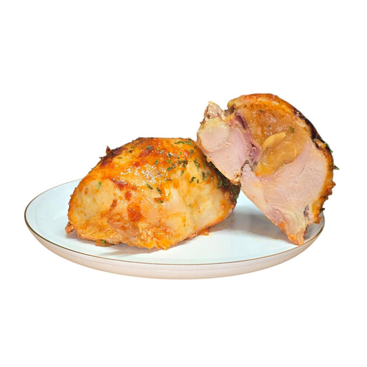 Chicken Capons With Pastrami Kishka