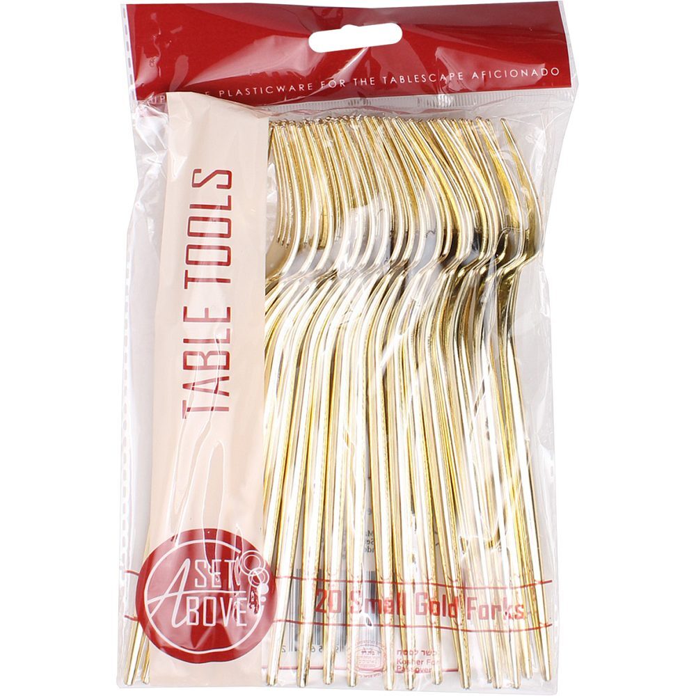 a set above gold forks small, 20 ct
