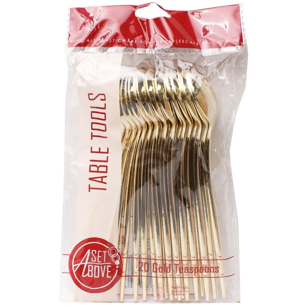 a set above gold spoon small, 20 ct