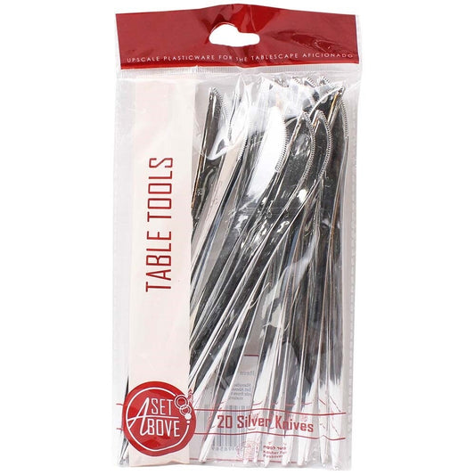 Set Above Silver Knives, 20 Ct