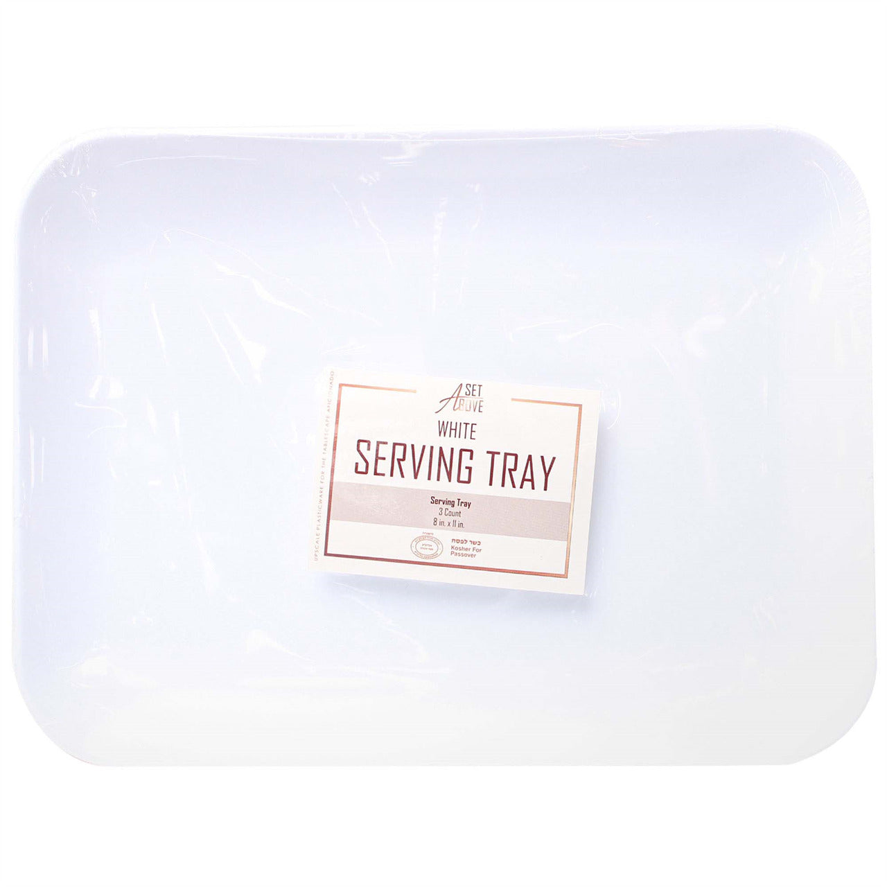 R-Kay Tray 8X11"" White, 3 Ct
