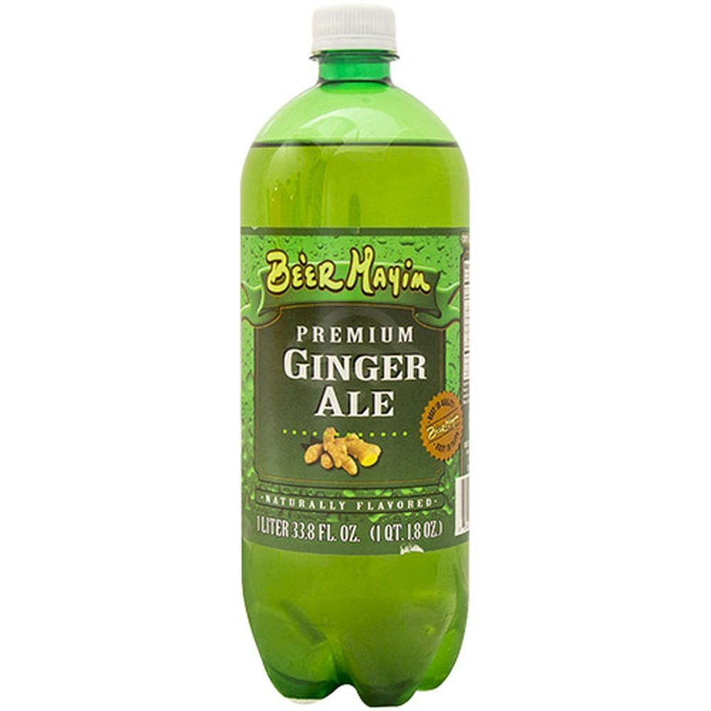 Beer Mayim Soda 1 Liter Ginger Ale, 33.8 Oz
