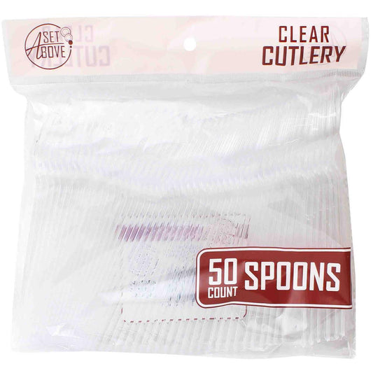 Set Above Clear Spoons, 50 Ct