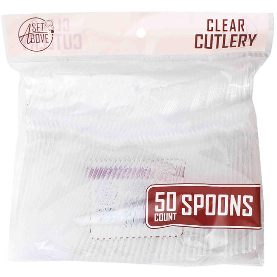 Set Above Clear Spoons, 50 Ct