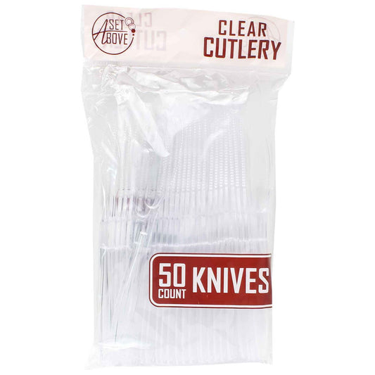 Set Above Clear Knives, 50 Ct