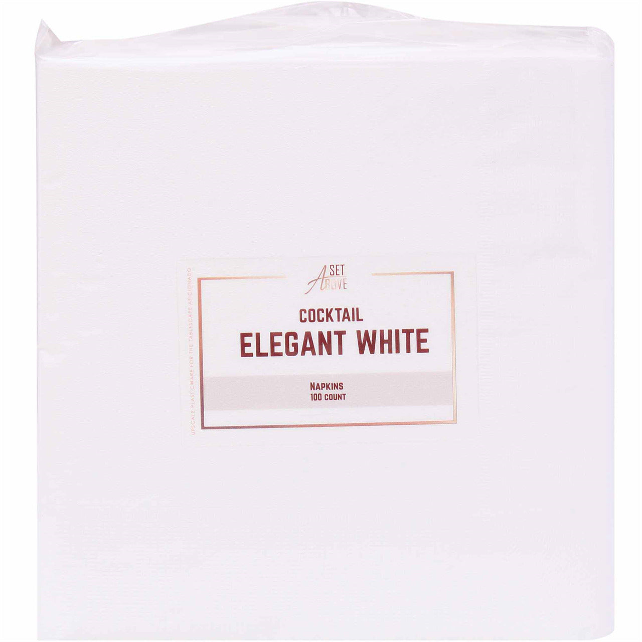 Set Above Napkins Elegant Cocktail, 100 Ct
