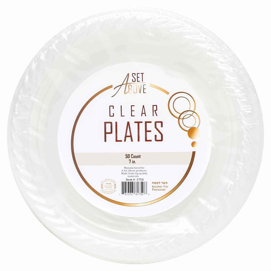 Set Above Clear Plates 7'', 50 Ct