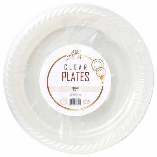 Set Above Clear Plates 9'', 50 Ct