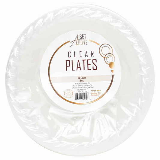 Set Above Clear Plates 5 Oz, 50 Ct