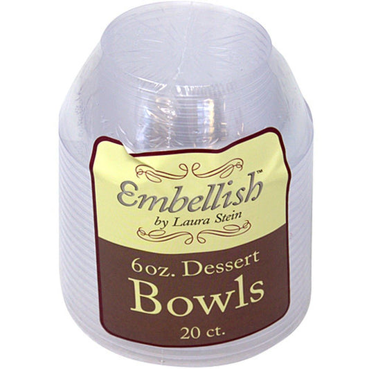 Embellish Dessert Bowls 6Oz, 20 Pcs