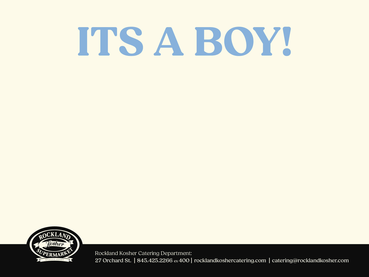 It'S A Boy Gift Card
